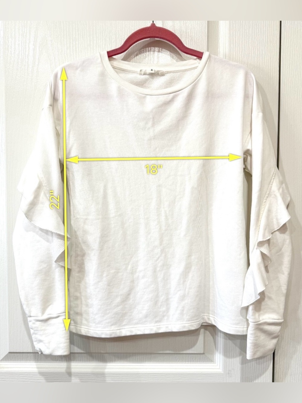 Cache White Ruffle-Sleeve Top - Picture 5 of 5